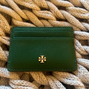 Tory Burch turquoise card case